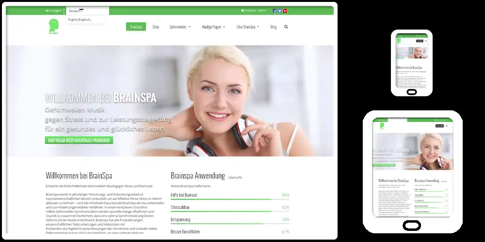 Webdesign-Referenz Brainspa