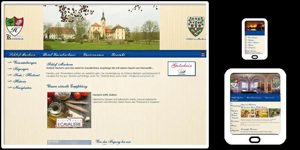 CMS-Referenz Schloss Machern
