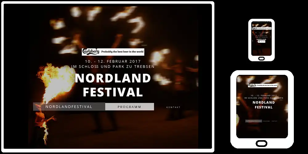 Webdesign-Referenz Nordlandfestival